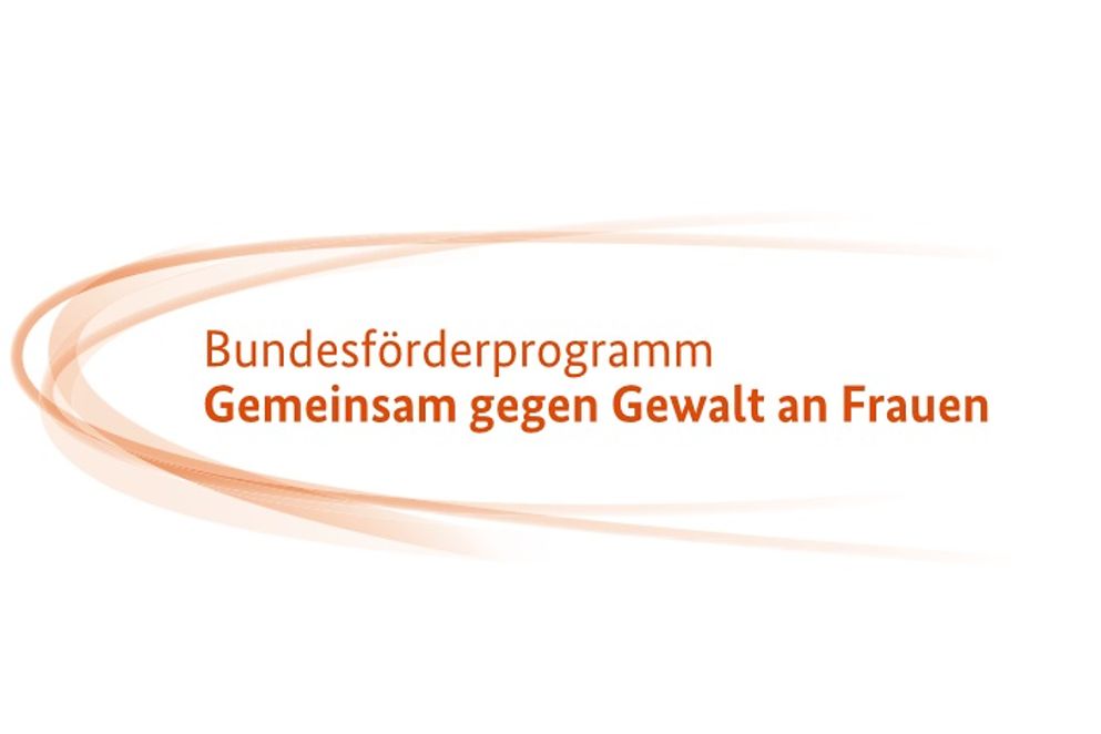 Logo vom Bundesförderungsprogramm Gemeinsam gegen Gewalt an Frauen