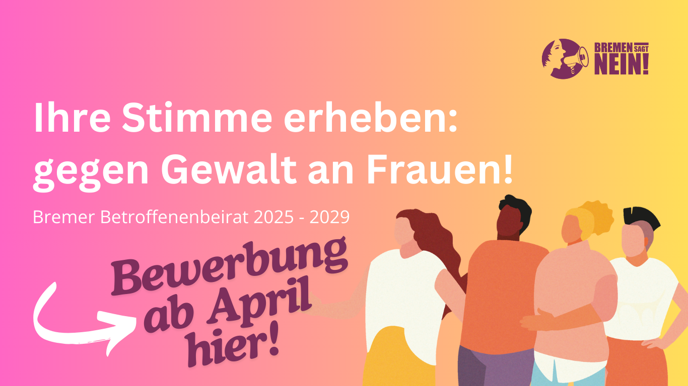 Grafik Platzhalter Webseite für Bewerbung um ein Ehrenamt im Bremer Betroffenenbeirat Istanbul-Konvention - Infos und Bewerbungsbogen ab April
